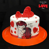 Couple Hearts Chocolate Cake (2.5 lbs)