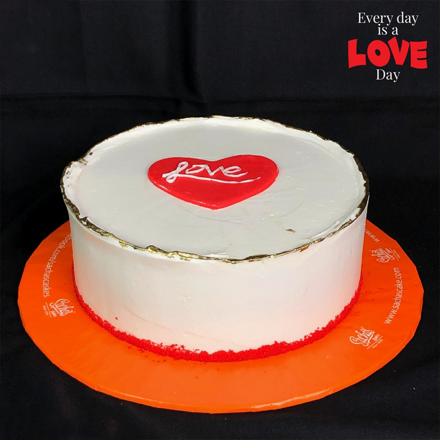 Love Heart Double Chocolate Cake (2 lbs)