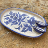 Blue White Floral Tray