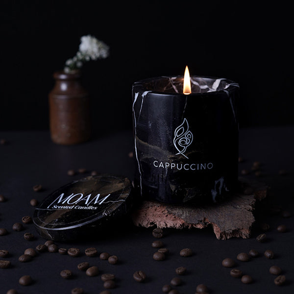 Cappuccino Marble Jar Candle by MOAM