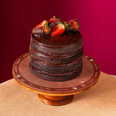 Dark Chocolate Strawberry Cake - TCS SentimentsExpress