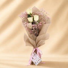Dreamland Bouquet - White Roses - TCS SentimentsExpress