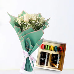 Gift Box with Elegance Bouquet