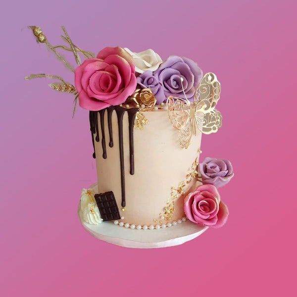 Floral Theme Cake 3lbs by Bake Away