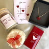 Gift box - Red Romance With WHITE & RED ROSES BOX