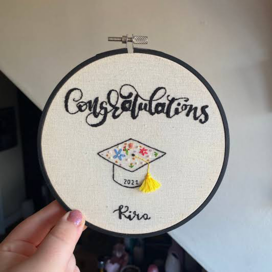 Customized Graduation Hoop 7 inches