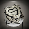 Ribboned Elegance Heart Cake 4 Lbs