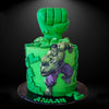 Hulk 3D Theme Cake 3 Lbs 3 Lbs