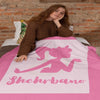 Personalized Name - Barbie Blanket