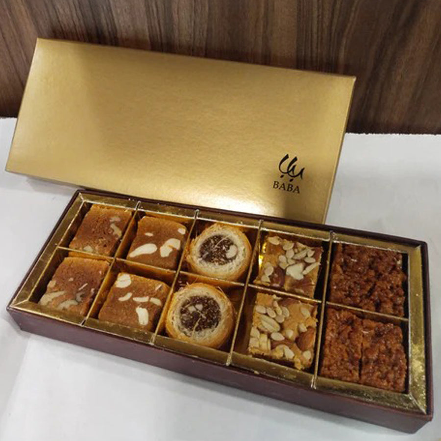 Delightful Mix Halwajaat box by Baba Sweets & Bakers