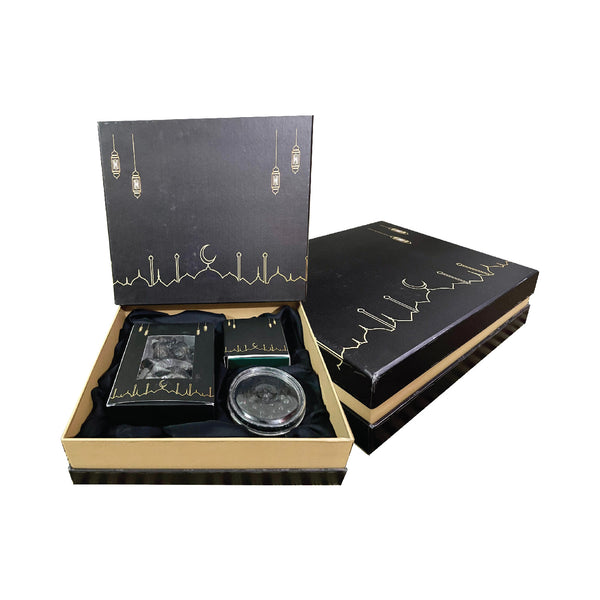 Elegant Ziker Gift Box – Ajwa Dates & Aqeeq Tassbeeh