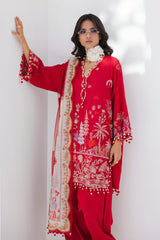 Sana Safinaz - M252-020B-CV - Lawn - 3 Piece - Unstitched