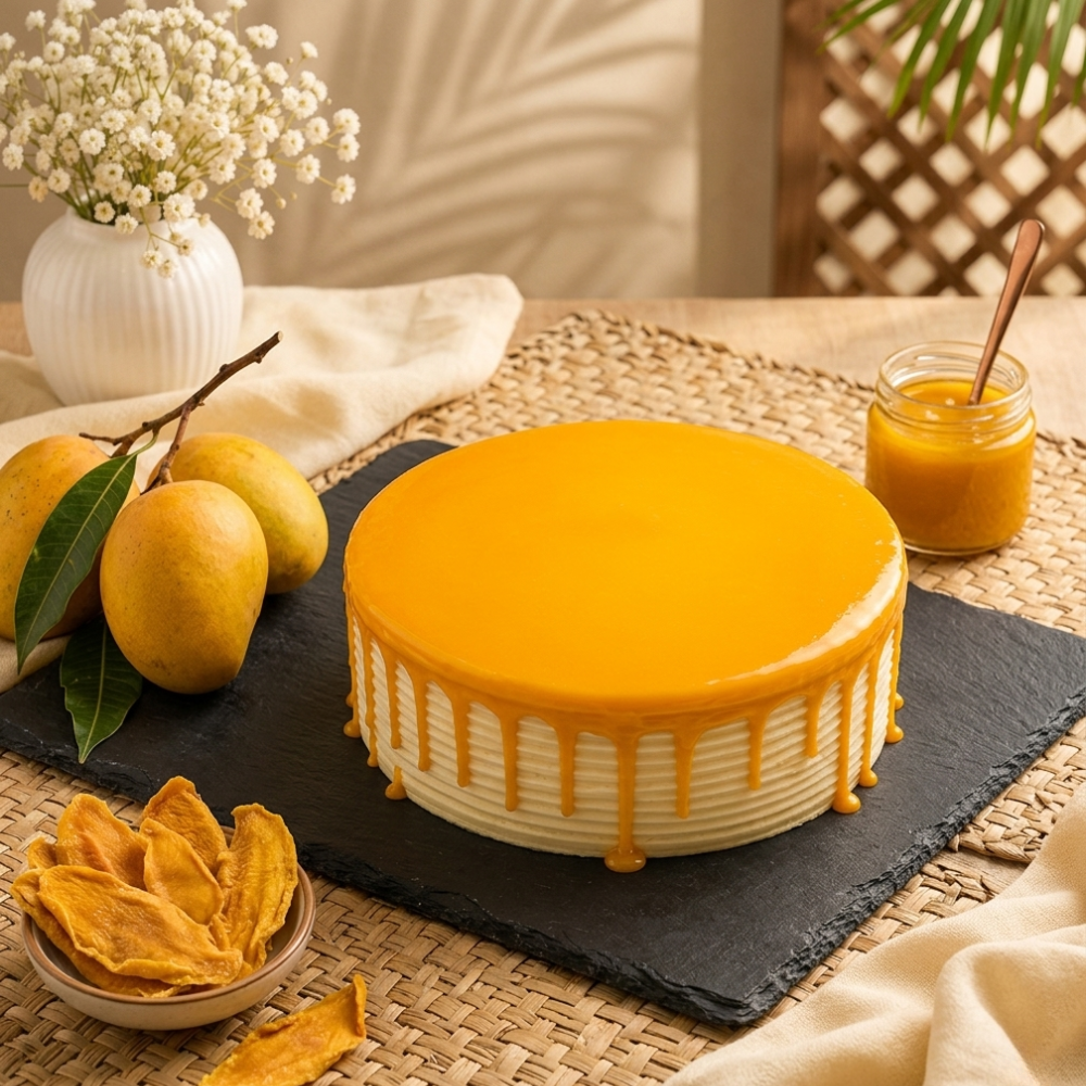 Mango Three Milk Cake 2 LBS - TCS SentimentsExpress