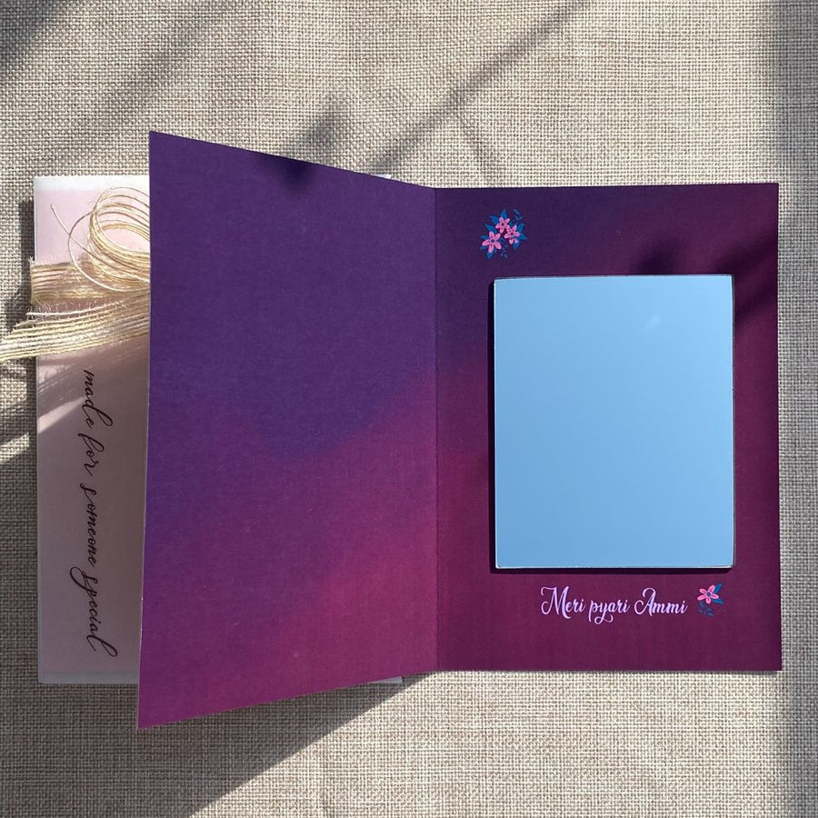 Picture Of Heaven - Mirror Card With Rose Star Map