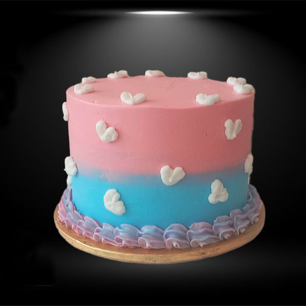 Pink and Blue Romance Cake 2 Lbs