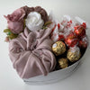 Ramadan Luxe Hijab with Chocolate Hamper Heart Box