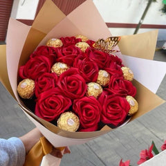 Rosy Bliss Ferrero Rocher Bouquet