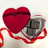 A Sweet Gesture of Love -Brownies in a Red Velvet Heart Box