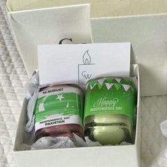 Patriotic Pair Candles - Box of 2 Glasses