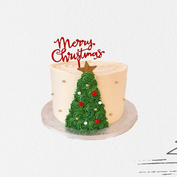 Christmas Tree Theme Cake 3 Lbs by Bake Away