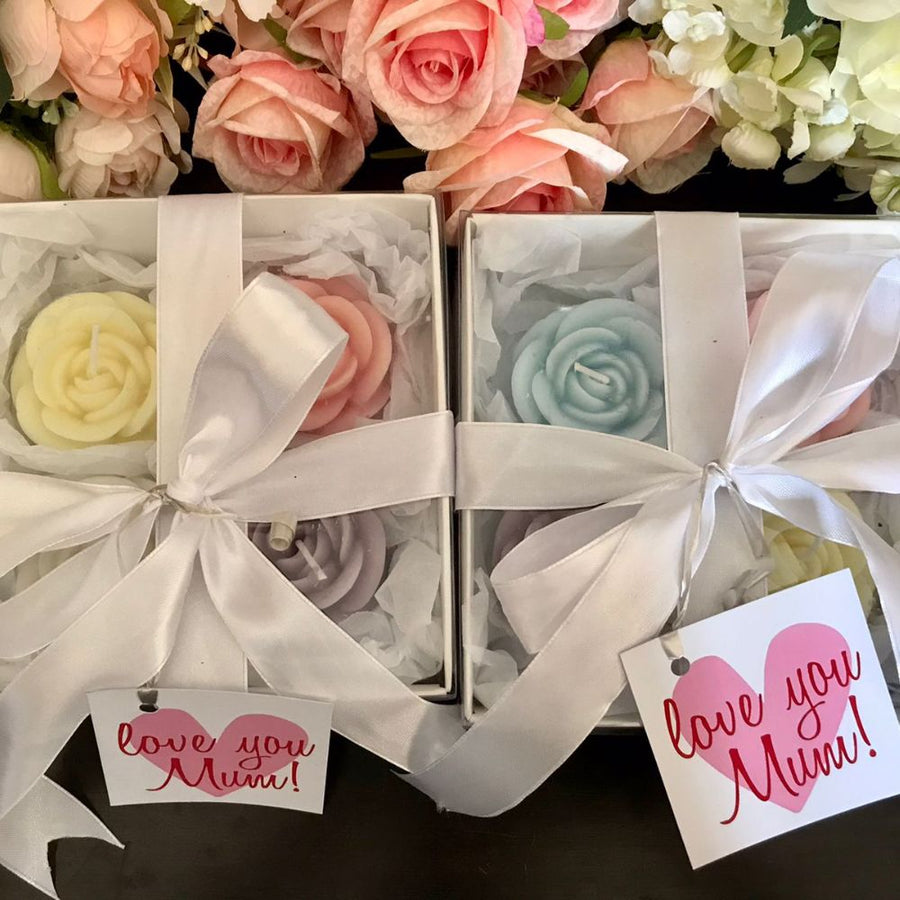 Mother’s Day Candle Roses Gift Box (4-Pack)