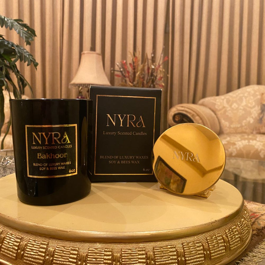 Nyra Luxe Bakhoor Scented Candle