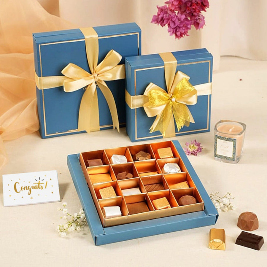 Classic Teal Box 16 Pcs with Choc Classics by Lals