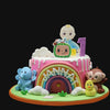 Personalized Cocomelon With Animal Theme Cake 5Lbs by Sacha's