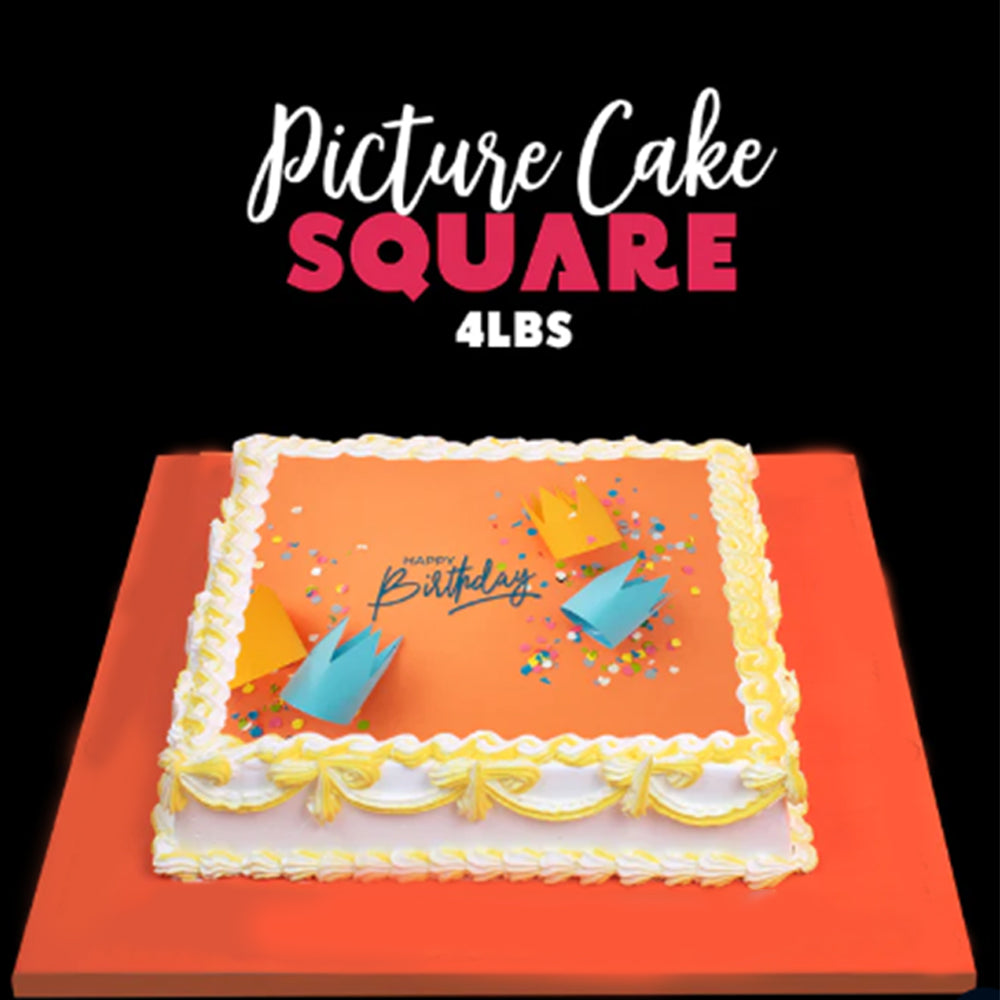 Pineapple Square Shape Photo Cake Delivery in Delhi NCR - ₹1,149.00 Cake  Express