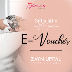 Zayn Uppal Salon E-Voucher With Pink Roses Bouquet