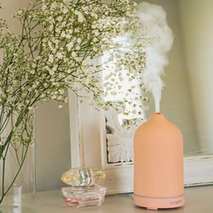 Aromatherapy Essential Oil Diffuser by Vitality - Blush