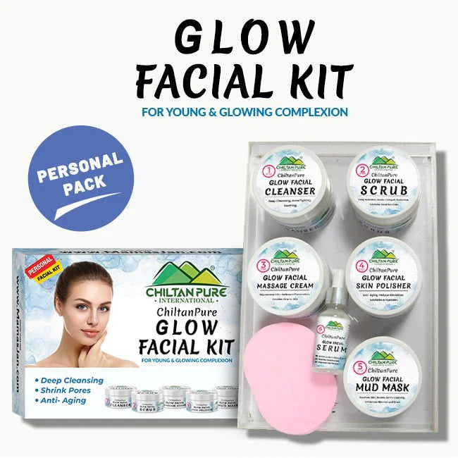 Glow Facial Kit (4x Results) – Deep Cleansing, Anti- Aging & Enhances Skin’s Natural Glow