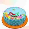 Personalized Mermaid Theme Cream Cake by Sacha's