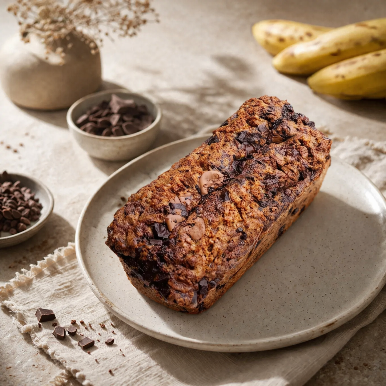 Belgian Chocolate Banana Bread - TCS SentimentsExpress