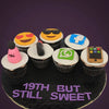 Personalized Social Media Theme Cake by Sacha's