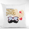 Happy Father’s Day Moustache Cushion Cover by PTH Homes