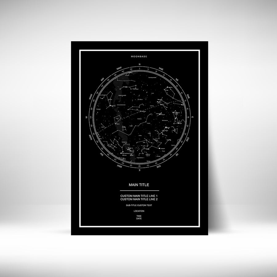 NOVA I -Personalized Star Map by Moonbase