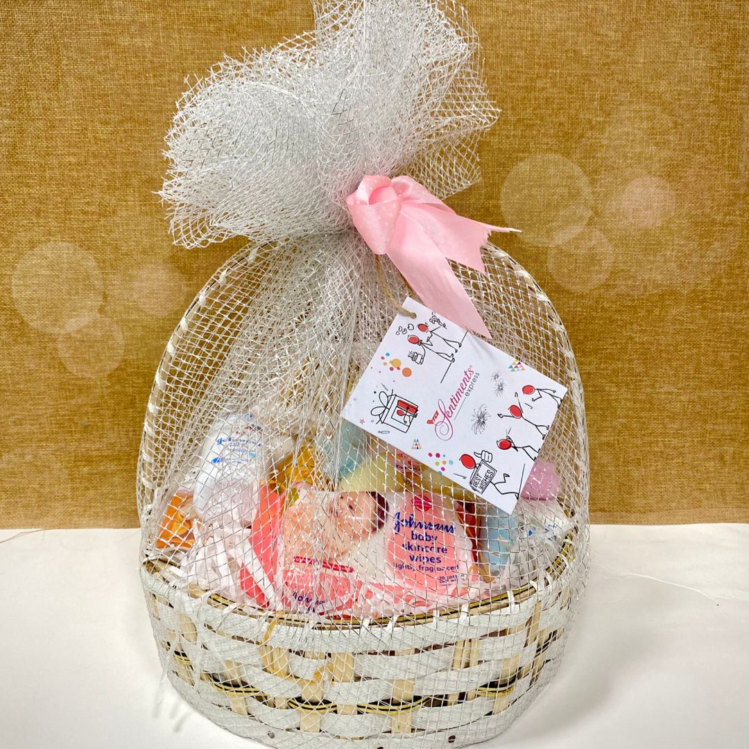 Newborn Girl Comfy Baby Gift Basket