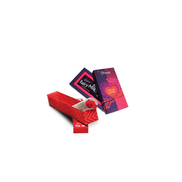 Cadbury Love Box with Single Rose - TCS Sentiments Express