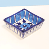 Blue Square Shaped Deep Dish - Multani Pottery