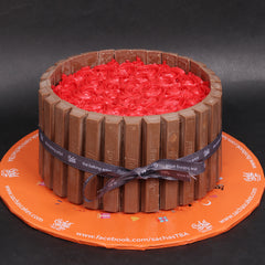 Rose Kit-Kat Cake 3LBS By Sacha's - TCS Sentiments Express