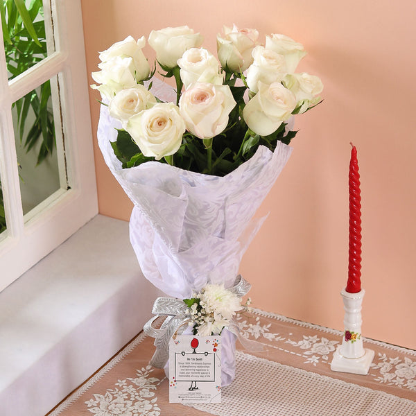 White Rose Bouquet - TCS Sentiments Express