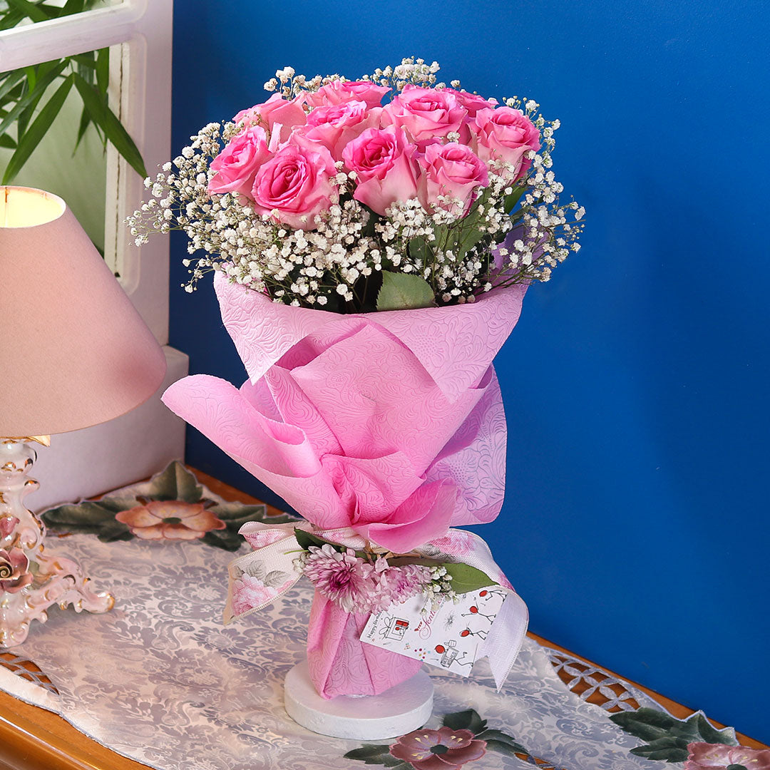 Send a Bunch of Hey Ya Pink Flower Online, Price Rs.4195