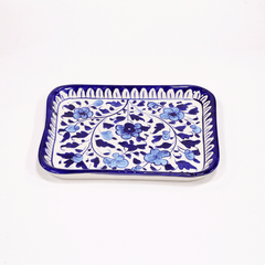 Blue Small Serving Plate - Multani Pottery