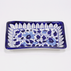 Blue Serving Plate - Multani Pottery