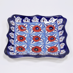 Blue Small Serving Tray - Multani Pottery