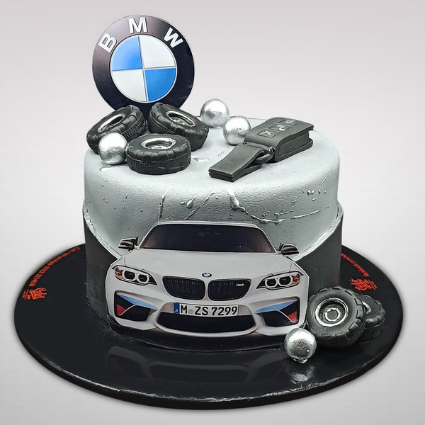 BMW Theme Cake by Sacha's Bakery