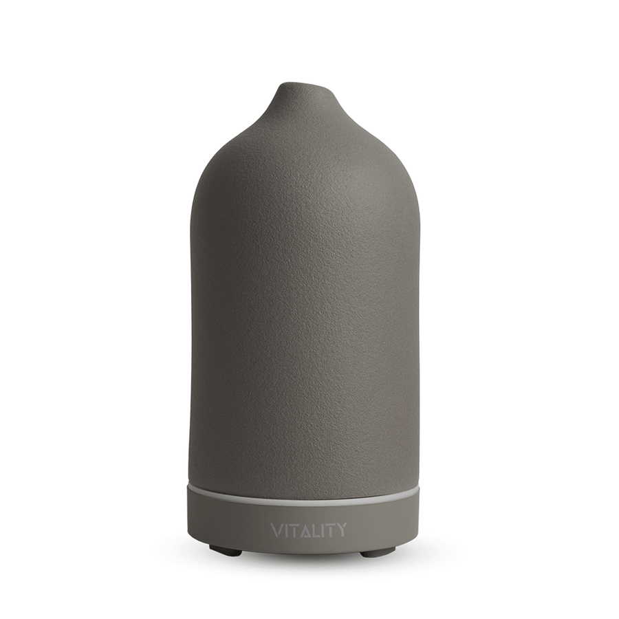Aromatherapy Ceramic Diffuser by Vitality - Charcoal