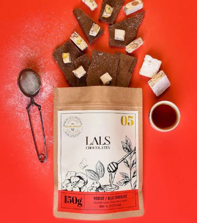 Nougat in Milk Chocolate Bark by Lals