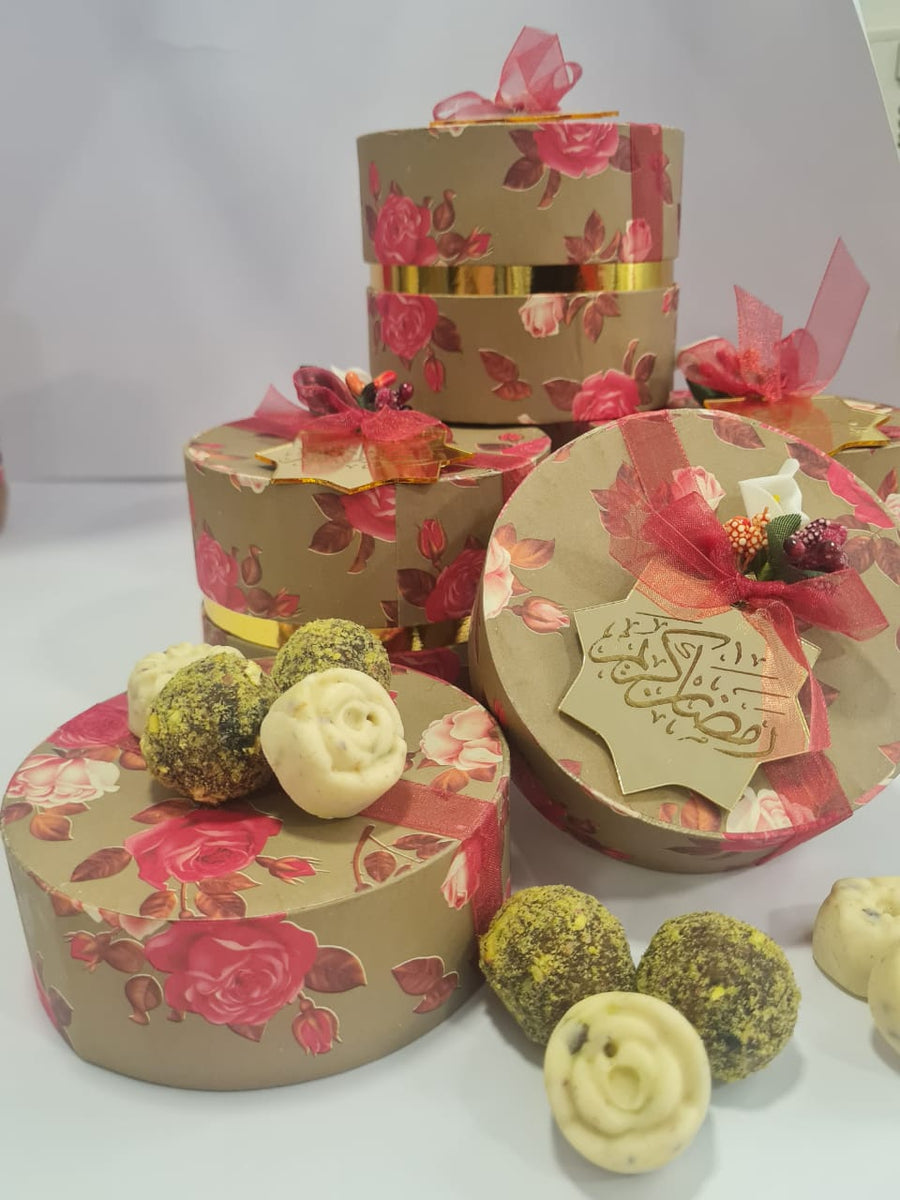 Eid Luxury Rose Truffle Box by Karachi Fudge Company